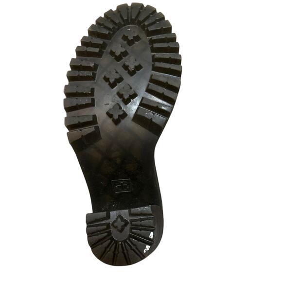 Dr. Martens Persephone Leather Wedge Boot Light Gray Size 9 - Picture 6 of 8